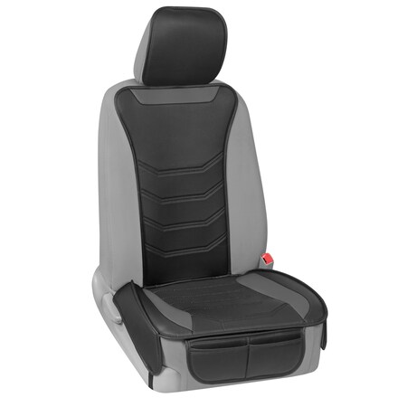 Motor Trend Slim Fit Pu Leather Seat Cushion/Gray SC-9210-GR
